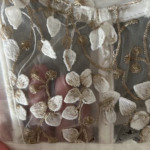 Cropped corset with lace embellishments - Picture 3 of 4